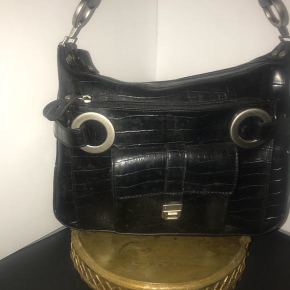 Classic faux croc embossed manmade - Picture 3 of 5